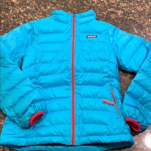 Patagonia Girls Puffer Jacket Blue